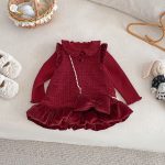 [73-120cm] ツイード風 お姫様 ワンピース&リボンアクセ - Image 20