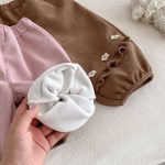 [73-120cm] 小花 裏起毛 パンツ - Image 9