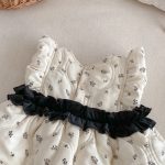 [73-120cm] 花柄 中綿 ノースリーブ ワンピース - Image 12