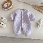 [66-90cm] マカロンカラー 刺繍 カバーオール - Image 4