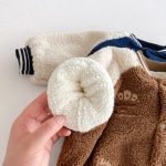 [73-120cm] 韓国風 配色 裏起毛 ブルゾン - Image 9