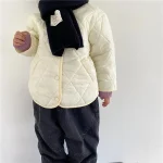 [80-130cm] シンプル キルティング アウター - Image 2