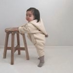 [73-90cm] 帽子付け フリース 長袖 オールインワン - Image 17