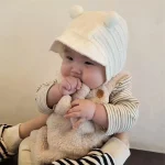 [66-90cm] 熊デザイン フリース ロンパース - Image 8