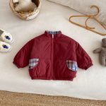 [73-120cm] 刺繍 カートゥーン リバーシブル コート - Image 15