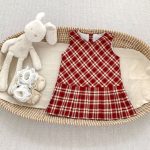 [73-120cm]学院風 チェック ワンピース or さくらんぼ 刺繍襟 Tシャツ - Image 18