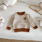 [73-120cm]ボーダー ニット セーター - Image 15