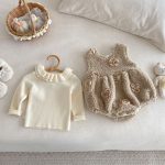 [66-90cm] 立体フラワー ロンパース or セーター