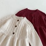 [73-110cm]シンプル ニット ワンピース - Image 2