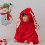[66-90cm] クリスマス フード付き ロンパース - Image 7