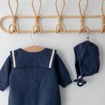 [66-90cm] セーラー風 ロンパース - Image 6