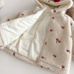 [73-120cm] 蝶結び&小花柄 キルティング コート - Image 14