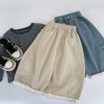 [90-140cm]ゆったり カジュアル ワイドパンツ - Image 9