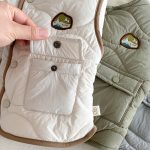 [73-120cm] ワッペン付き あったか ジャケット