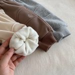 [73-120cm] おうち 刺繍 裏起毛 パンツ - Image 7