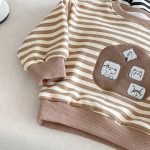 [73-120cm] 厚手 ボーダー スウェット - Image 7