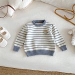 [73-120cm]ボーダー ニット セーター - Image 14