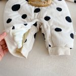 [66-90cm]ベアキルティングドット カバーオール - Image 6