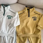 [80-150cm] 英字柄 セットアップ