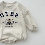 [66-90cm]熊柄 ロンパース - Image 15