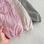 [73-120cm] 無地 裏起毛 パンツ - Image 10