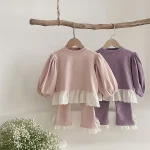 [73-100cm] パフスリーブ セットアップ - Image 3