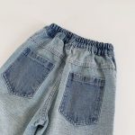 [90-140cm]落書き デニムパンツ - Image 9