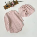 [66-90cm]透かし編み ロンパース&取り外しケープ - Image 18