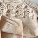 [66-100cm]手編みボール ラウンドネック ニット セットアップ - Image 3