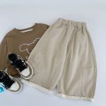 [90-140cm]ゆったり カジュアル ワイドパンツ - Image 12