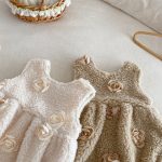 [66-90cm] 立体フラワー ロンパース - Image 8