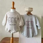 [66-90cm] クマ柄 ロンパース - Image 10