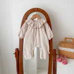 [66-90cm] 花柄 ロンパース - Image 6