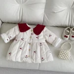 [66-100cm] キノコ柄 ボア付き アウター - Image 6