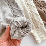 [66-100cm] ゲーブル編み セーター or サロペット - Image 13