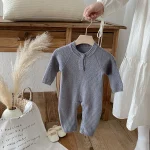 [66-100cm] シンプル クールネック オールインワン - Image 15