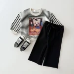 [80-130cm] 犬柄 プルオーバー トレーナー - Image 5