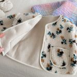 [73-120cm] 花柄 チェック 中綿ジャケット - Image 12