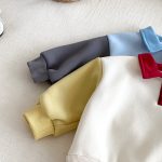 [73-120cm] 配色 裏起毛 スウェット - Image 3