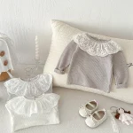 [66-10cm] レース襟 トップス - Image 12