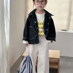 [80-150cm] ポケット付き デニム アウター - Image 17