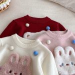 [73-120cm] ぽんぽん付き ニット セーター - Image 13