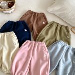 [73-120cm] キャラクター 刺繍 ジョガー パンツ - Image 6