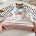 [73-120cm]ボーダー ニット セーター - Image 10