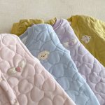 [66-90cm] マカロンカラー 刺繍 カバーオール - Image 10