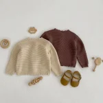 [66-100cm] 無地 カーディガン - Image 7