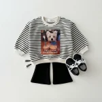 [80-130cm] 犬柄 プルオーバー トレーナー - Image 7