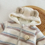 [66-90cm] 熊柄 オールインワン - Image 5