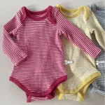 [73-90cm]ロンパース ボーダー 可愛い おしゃれ 肌に優しい ベビー服 - Image 8