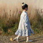 [90-150cm] フリル裾 ワンピース - Image 6